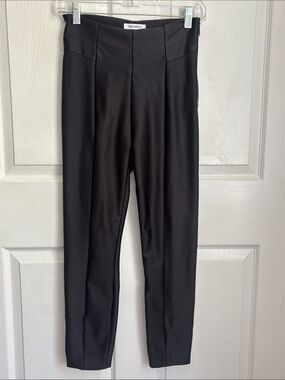 GOOD AMERICAN Black SCUBA Pull-On Stretch Slim Pants Size 2 Side zip slimming